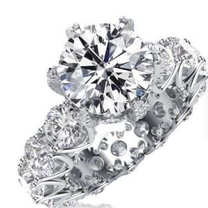 Eternity Round White Sapphire Ring